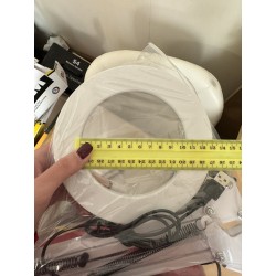 Черная настольная лампа с 5Х увеличительным стеклом Питание от USB ___KRY560/710 (259)