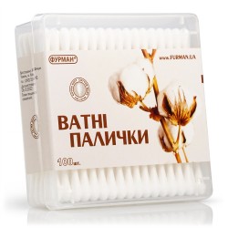 100 міцних вушних паличок у...